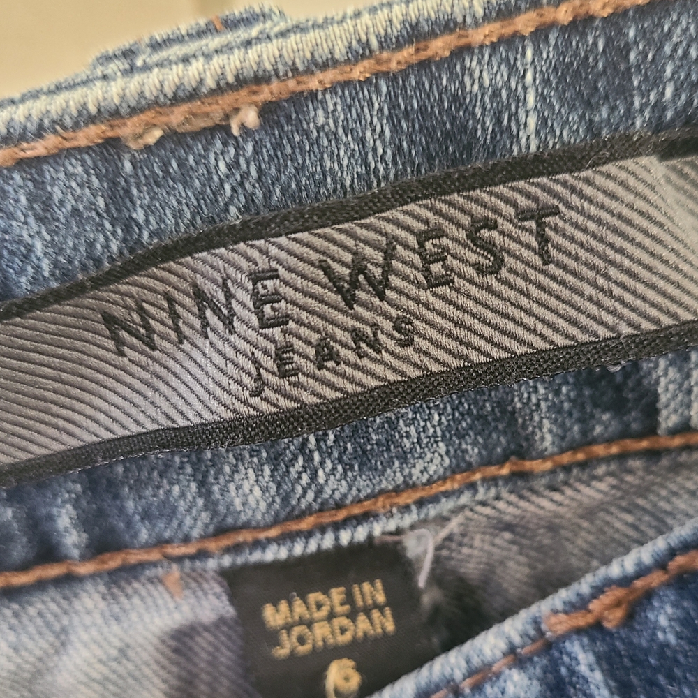 Nine West Blue Straight Leg Jeans - Picture 2 of 3